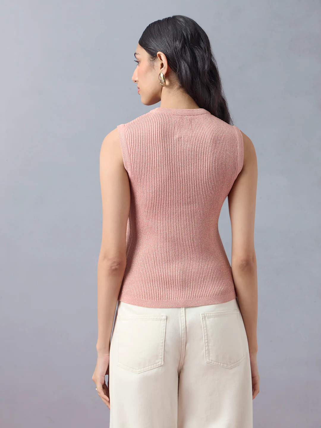 Ribbed Top - Pink - Image 4