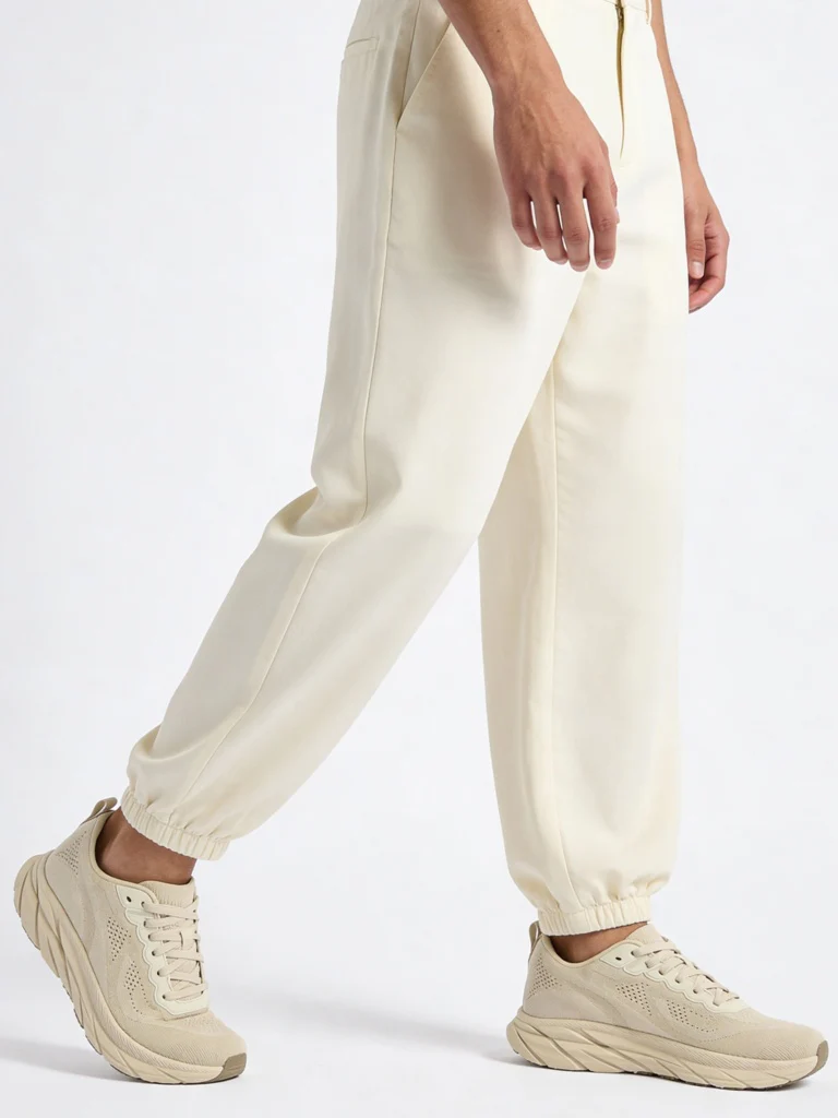 SOLEPLAY Beige Knit-Textured Lace-Up Sneakers