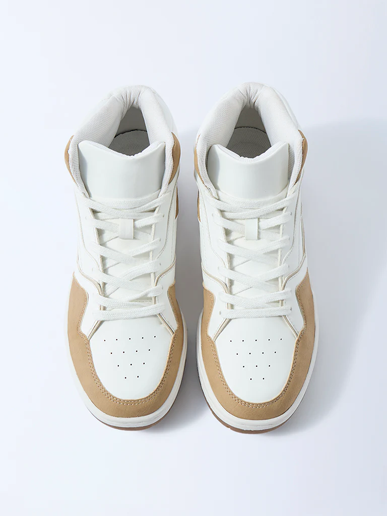SOLEPLAY Beige Perforated Sneakers - Image 2