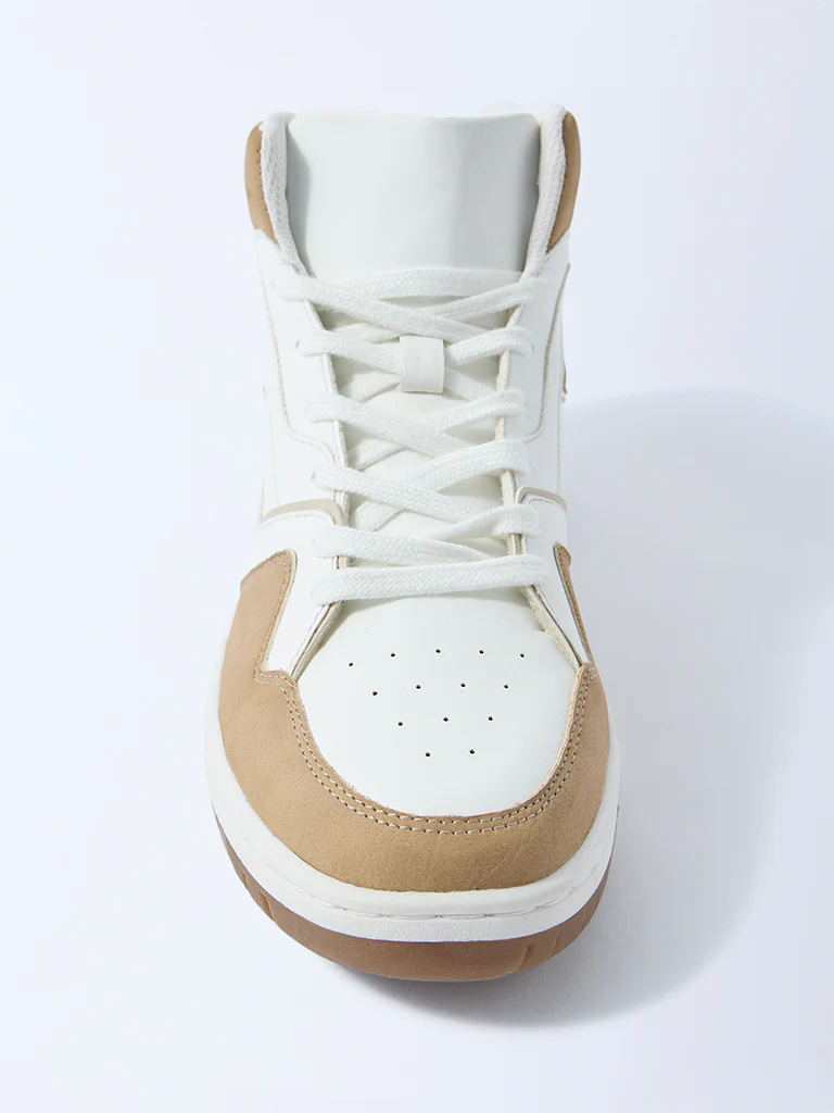 SOLEPLAY Beige Perforated Sneakers - Image 3