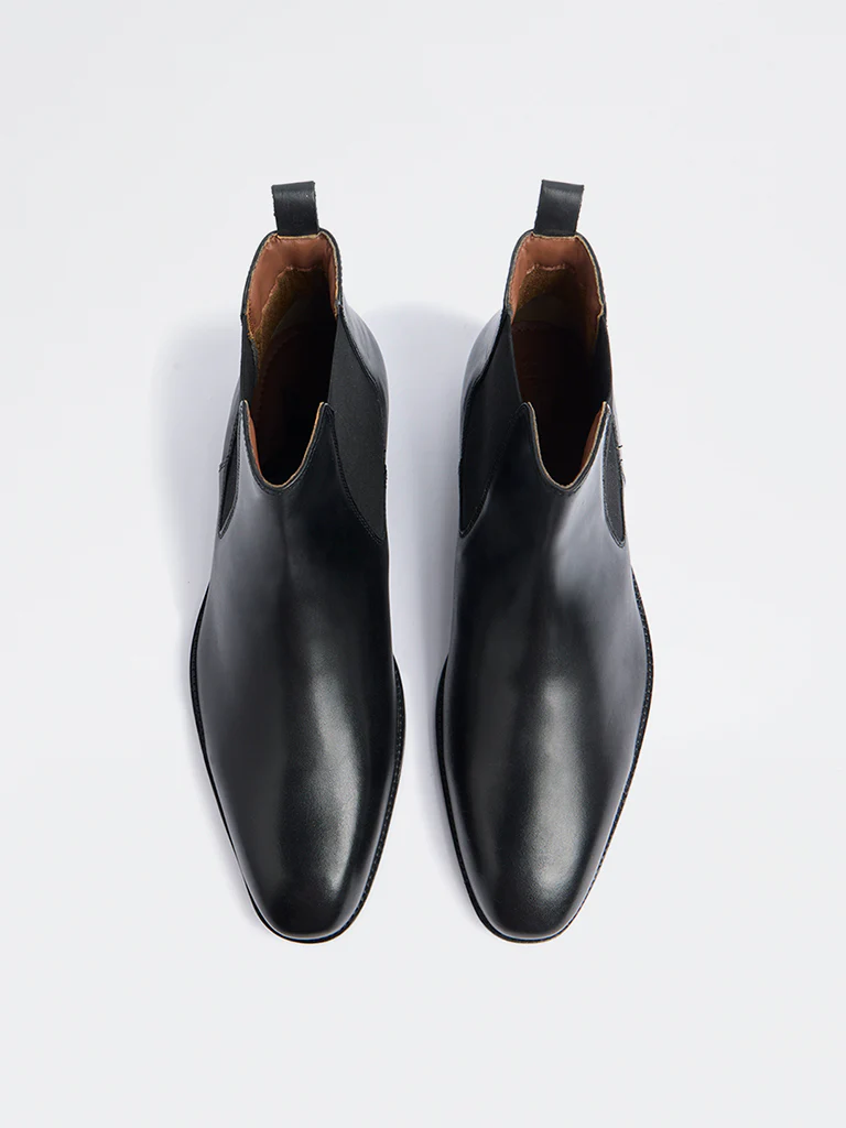 SOLEPLAY Black Leather Chelsea Boots - Image 3