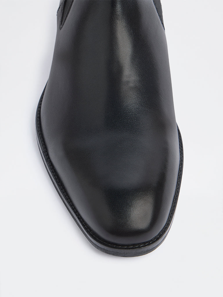 SOLEPLAY Black Leather Chelsea Boots - Image 4