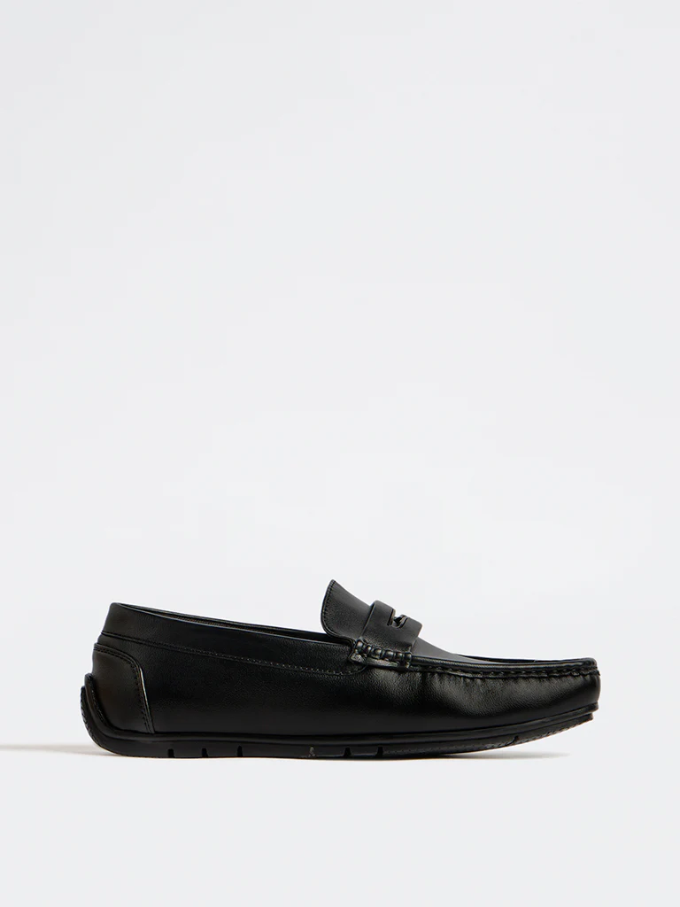 SOLEPLAY Black Metal-Detail Loafers - Image 2