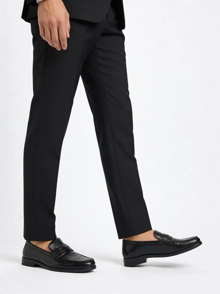 SOLEPLAY Black Penny Loafers