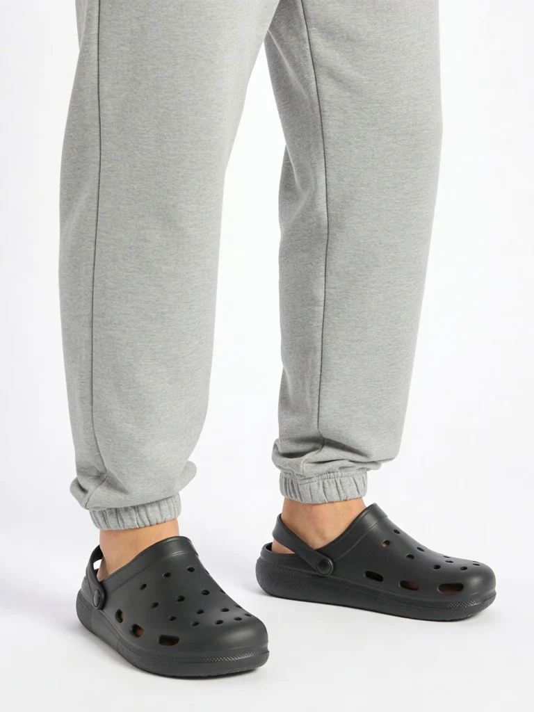 SOLEPLAY Black Perforated Clogs