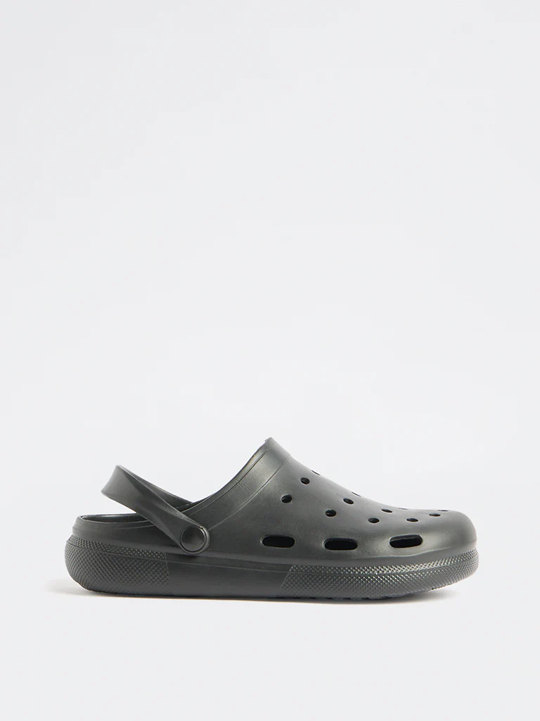 SOLEPLAY Black Perforated Clogs - Image 2