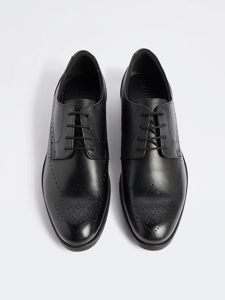 SOLEPLAY Black Perforated Dennis Shoes - Image 2