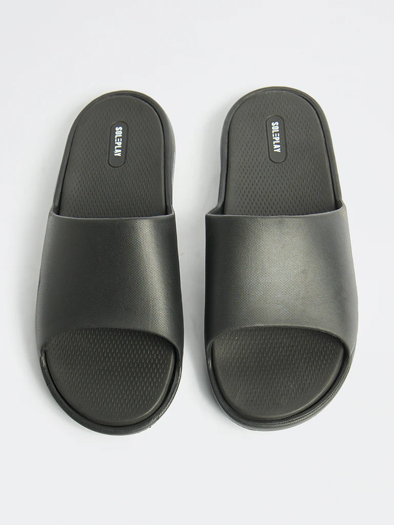 SOLEPLAY Black Pool Slides - Image 3