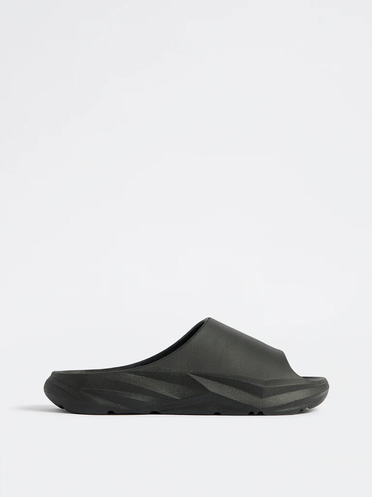 SOLEPLAY Black Sports Slides - Image 2
