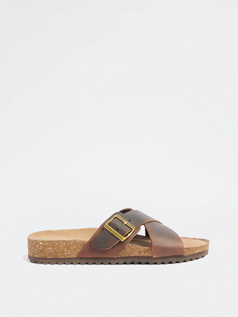 SOLEPLAY Brown Buckle Detailed Sandals