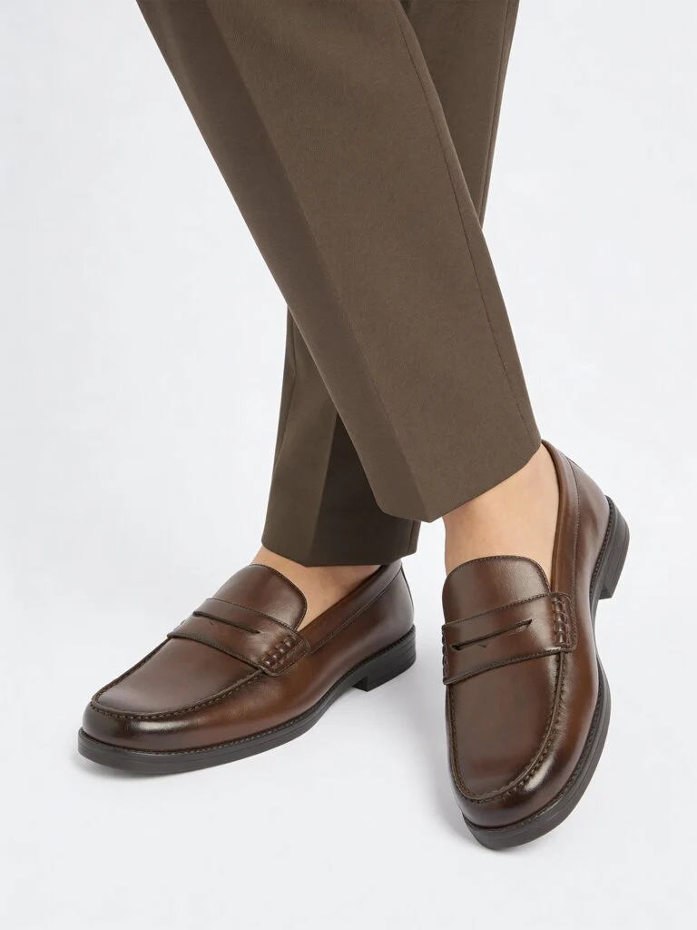 SOLEPLAY Brown Penny Loafers