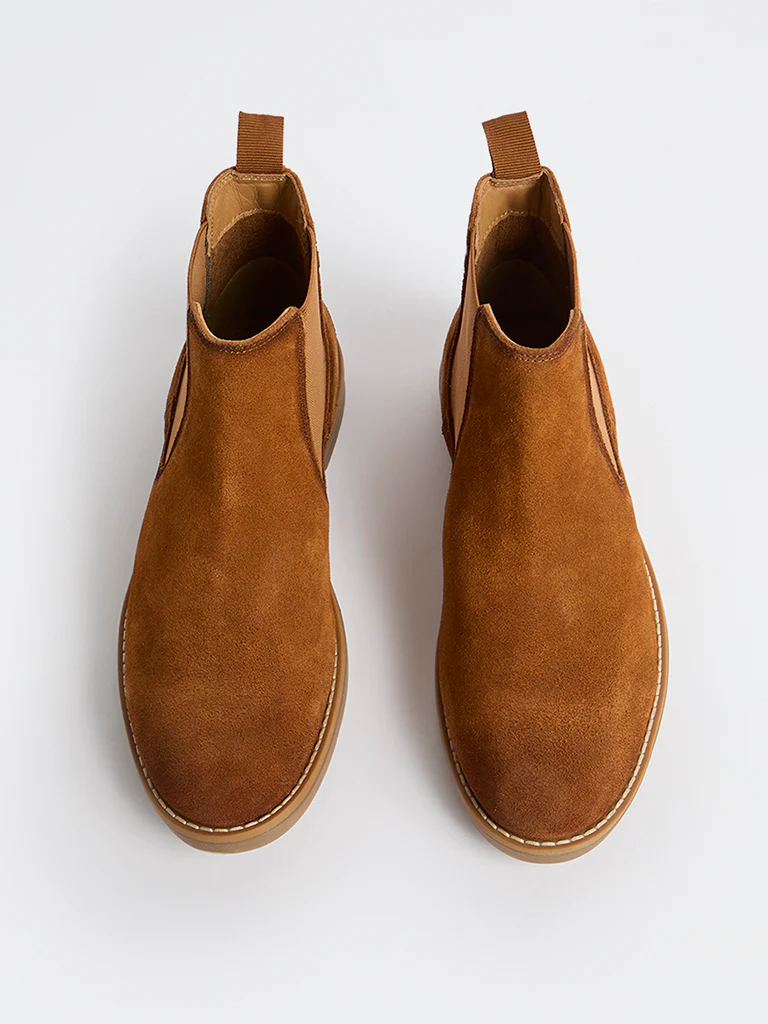 SOLEPLAY Brown Suede Chelsea Boots - Image 3