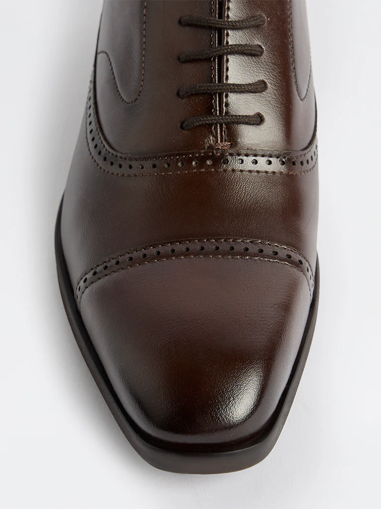 SOLEPLAY Dark Brown Oxford Shoes - Image 4