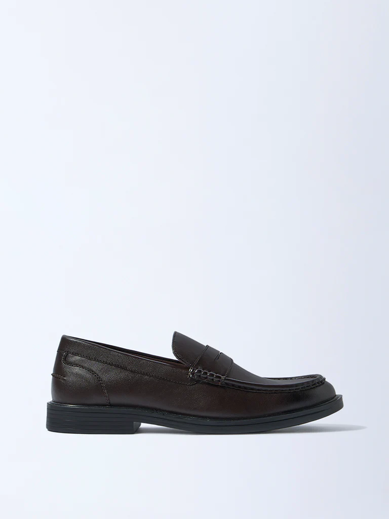 SOLEPLAY Dark Brown Penny Loafers