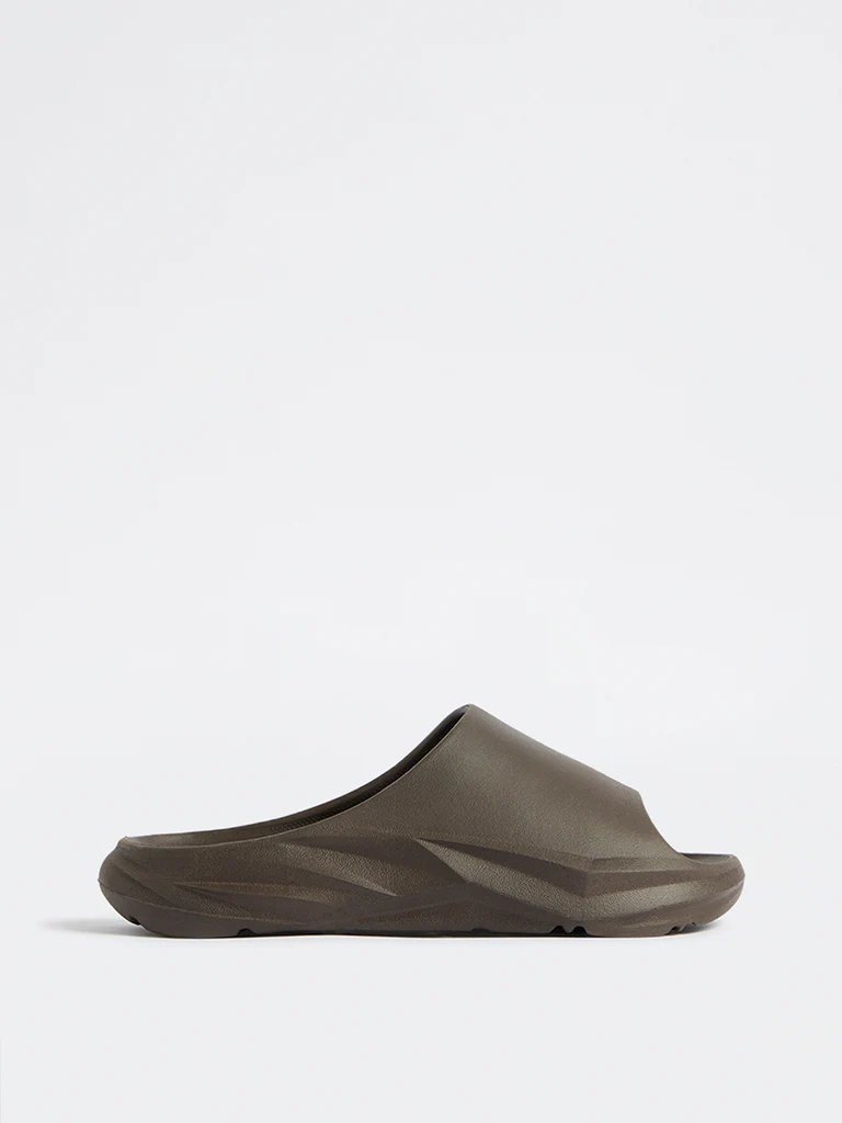 SOLEPLAY Dark Brown Sports Slides - Image 2