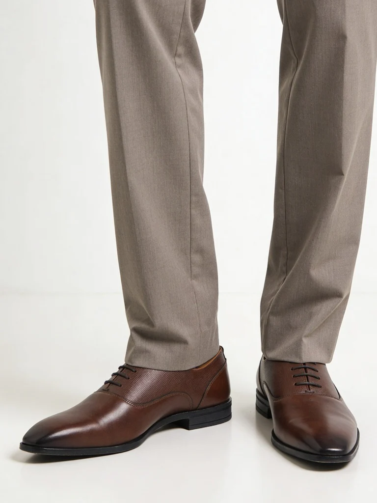 SOLEPLAY Dark Tan Oxford Shoes