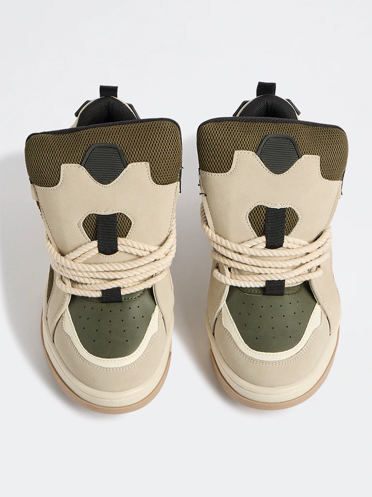 SOLEPLAY Grey Colour-Blocked Chunky Sneakers - Image 3