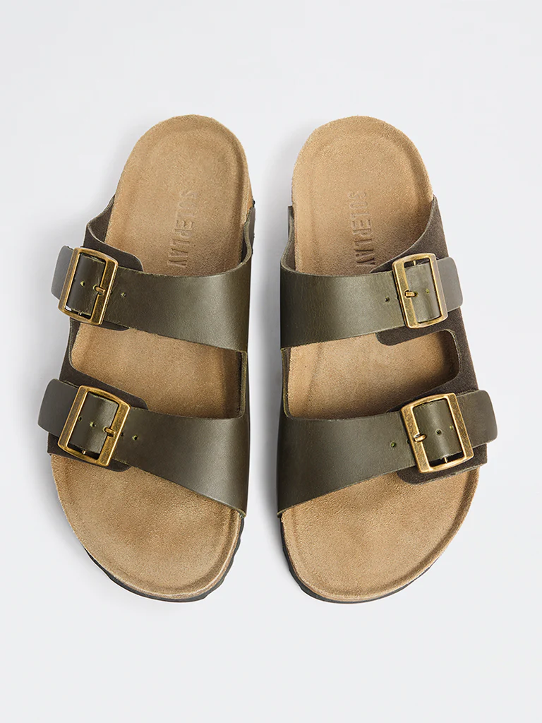 SOLEPLAY Olive Buckle-Detailed Slip-On Sandals - Image 3