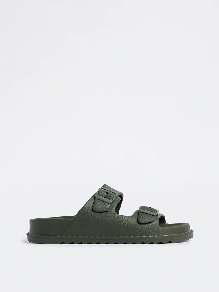 SOLEPLAY Olive Buckle-Detailed Slip-On Sandals