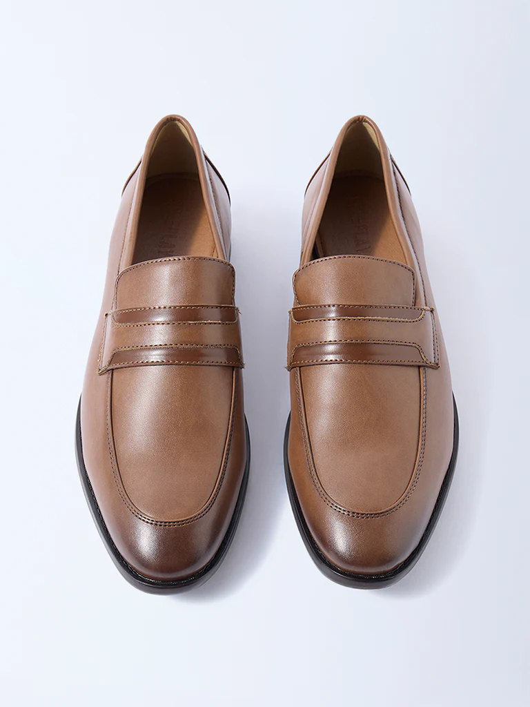 SOLEPLAY Tan Penny Loafers - Image 2