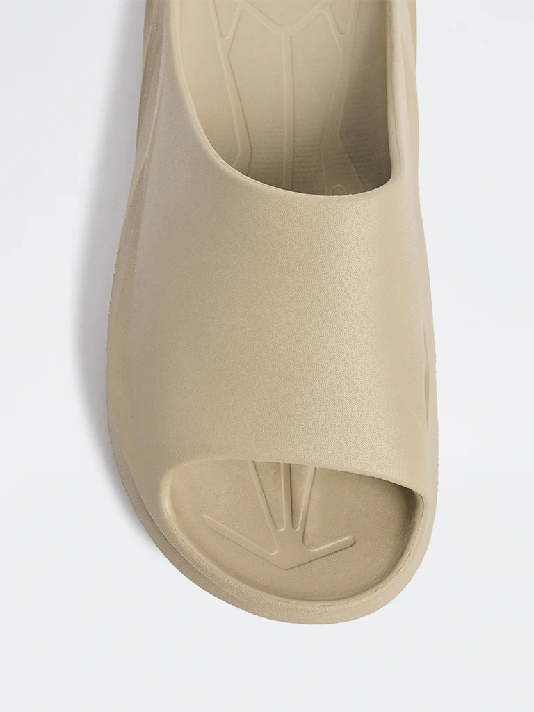 SOLEPLAY Taupe Sports Slides - Image 4