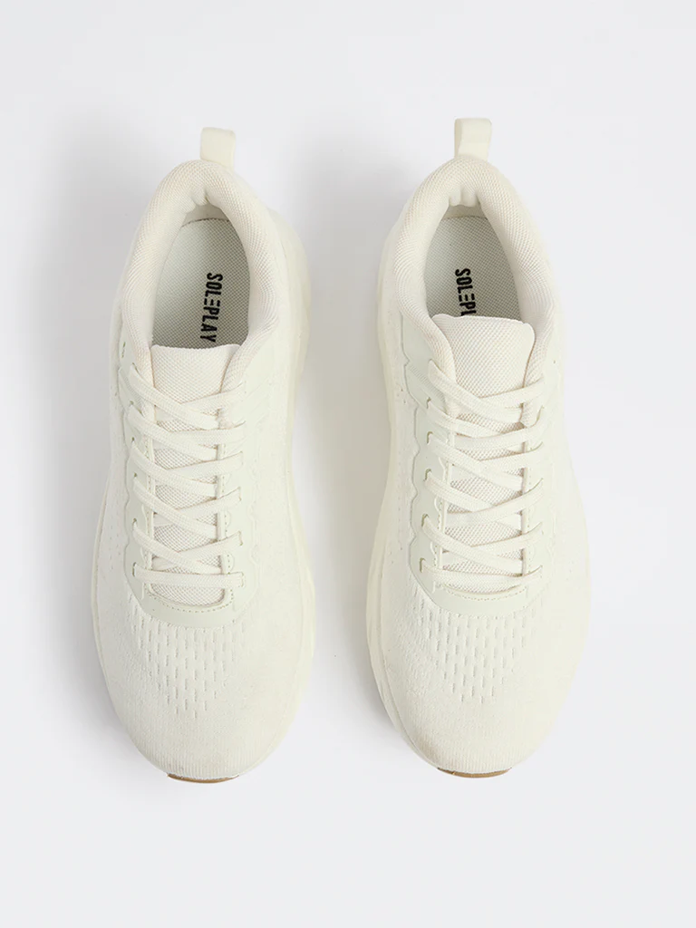 SOLEPLAY White Lace-Up Sneakers - Image 3