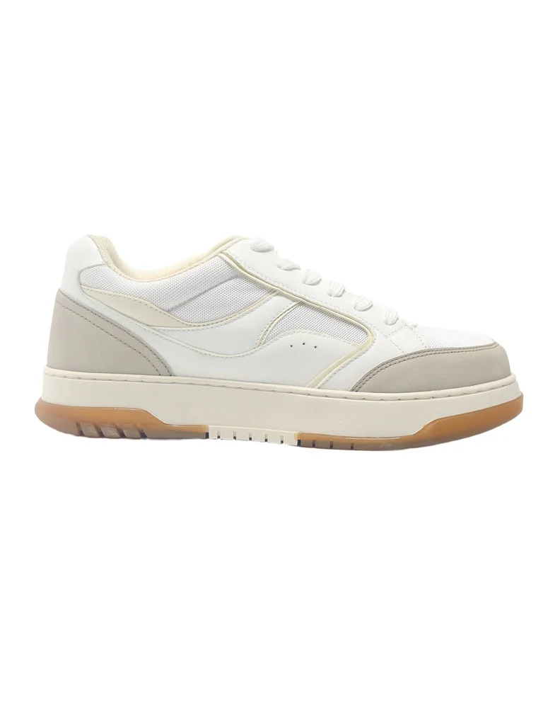 SOLEPLAY White Mesh Detailed Lace-Up Sneakers - Image 2