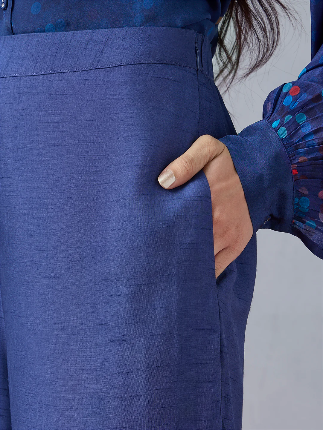 Solid Pants - Blue - Image 3