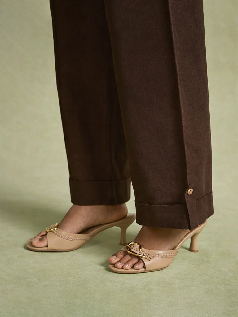 Straight-Leg Pants – Brown - Image 3