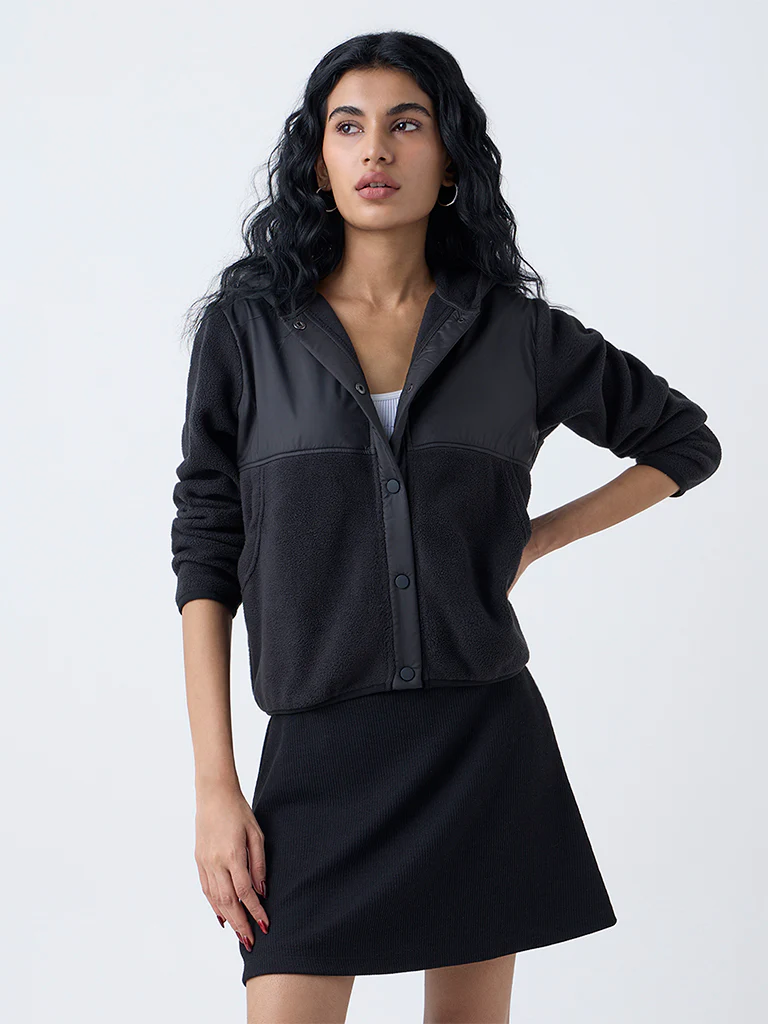 Studiofit Black Faux Fur Jacket