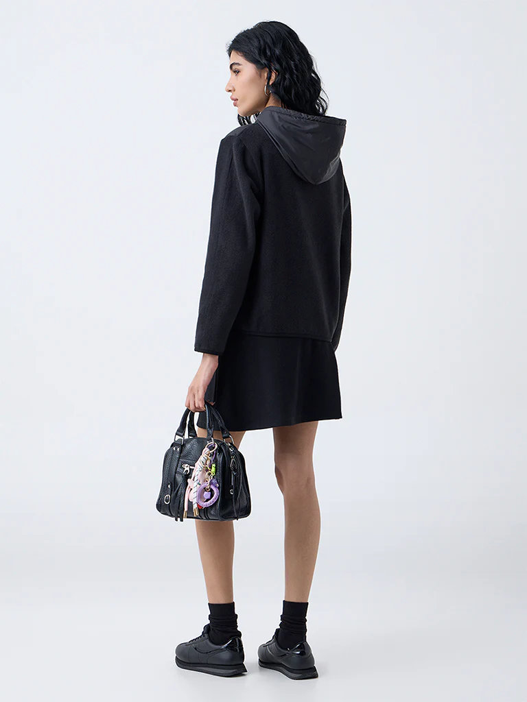 Studiofit Black Faux Fur Jacket - Image 4