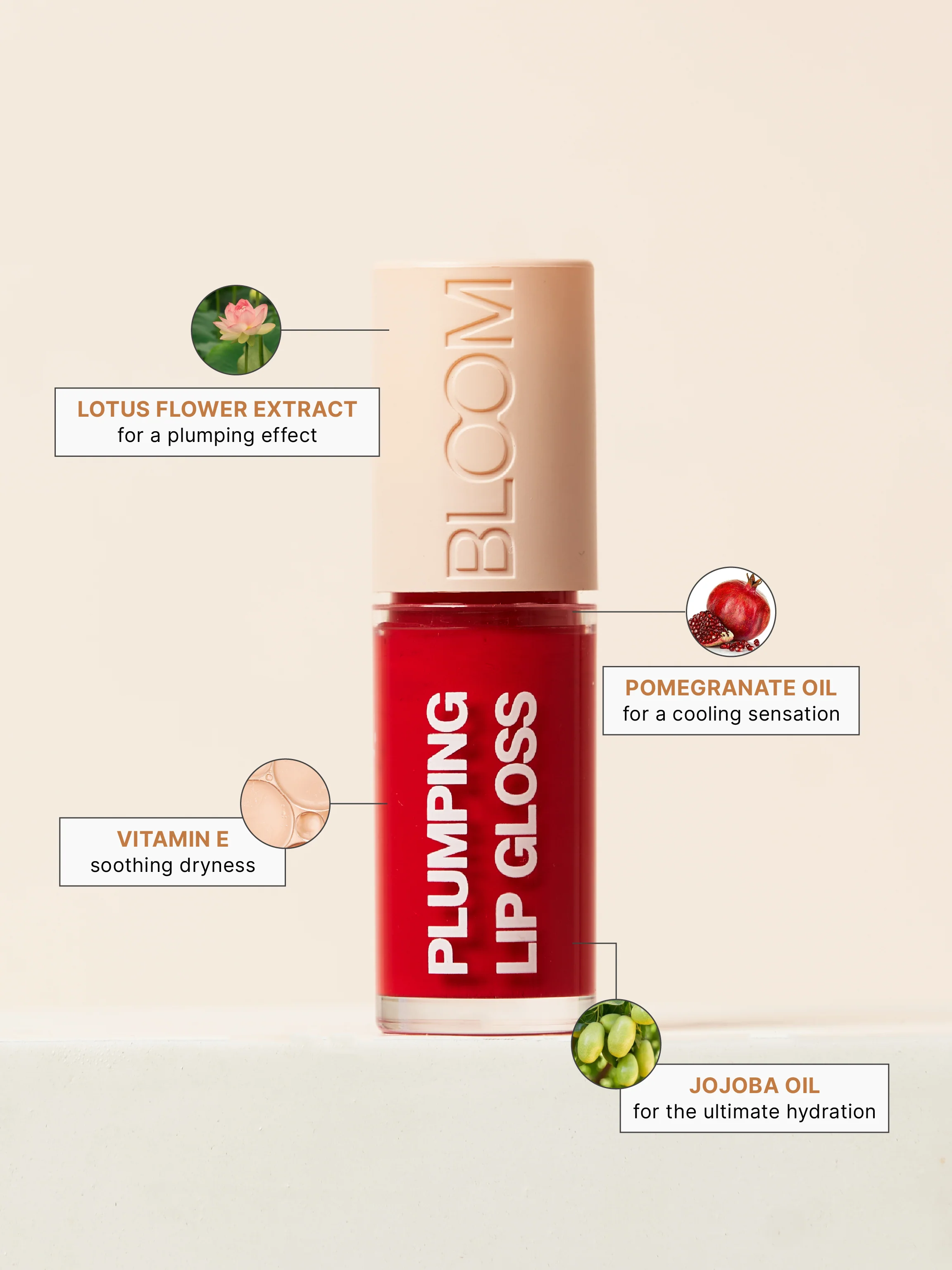 Studiowest Bloom Maroon 09 Fireball Lip Gloss - 7 GM - Image 3