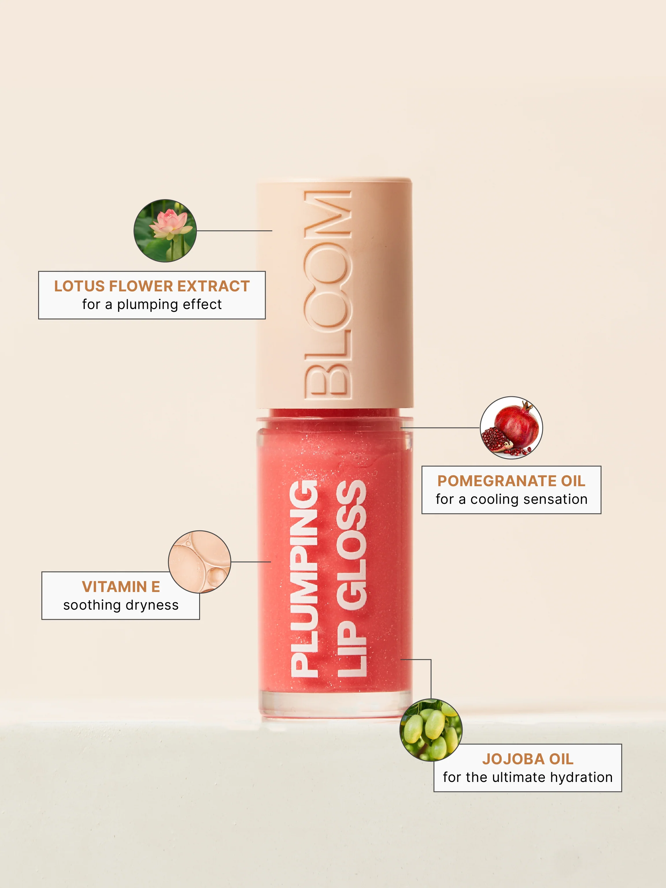 Studiowest Bloom Pink 03 Salmon Lip Gloss - 7 GM - Image 3