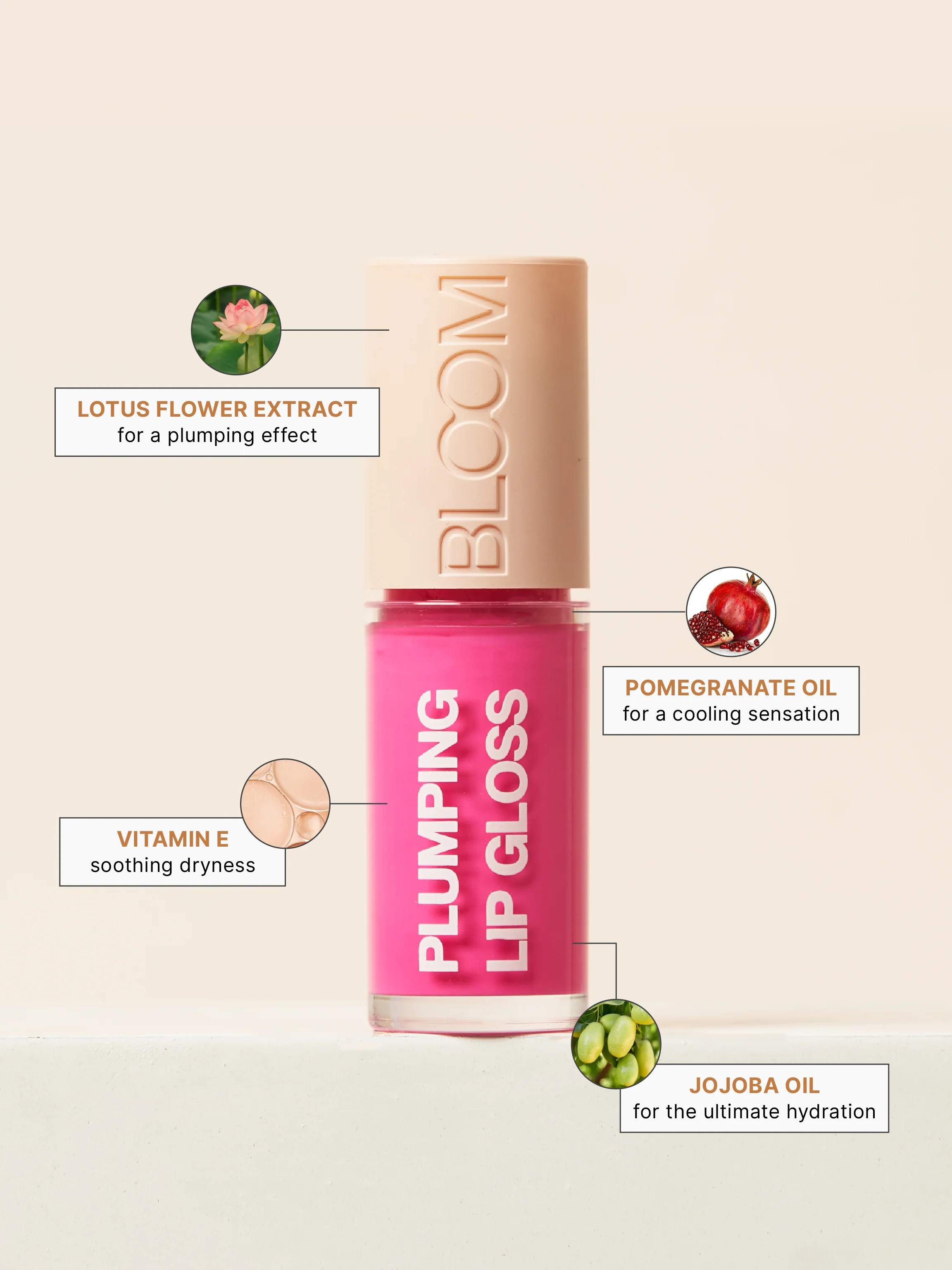 Studiowest Bloom Pink 08 Fuchsia Lip Gloss - 7 GM - Image 3