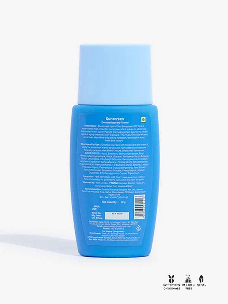 Studiowest Busy Me SPF 50 PA++++ Hydra Fluid Sunscreen - 50 gm - Image 5