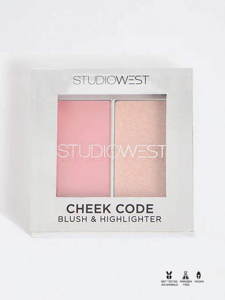 Studiowest Cheek Code Dusty Mauve Highlighter and Blush Set - 11 gm - Image 3