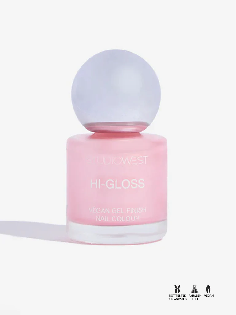 Studiowest Hi-Gloss Blush Sparkle P-10 Creme Nail Colour - 8 ml - Image 3