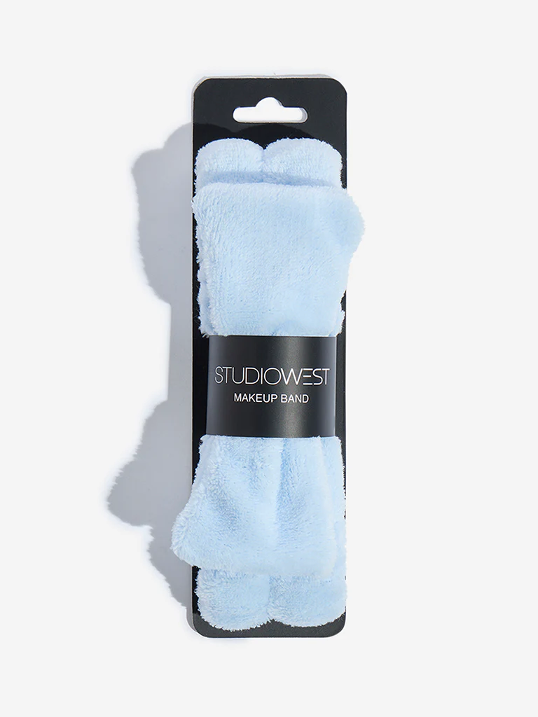 Studiowest Light Blue Bow-Detailed Makeup Band - Image 3