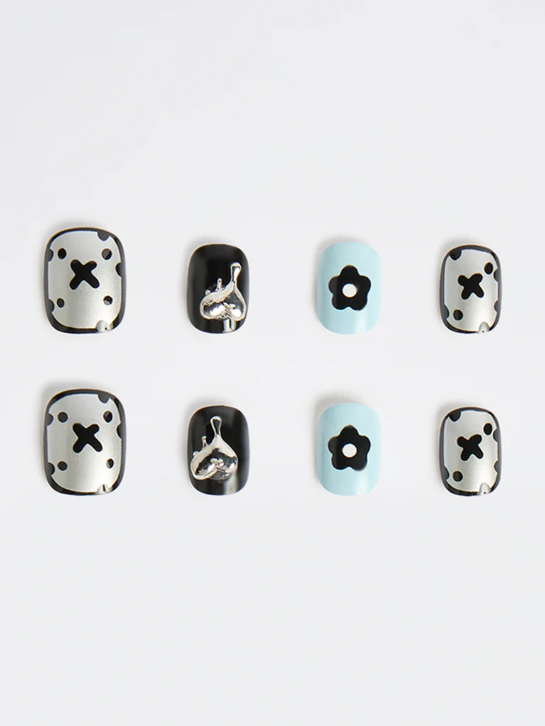 Studiowest Multicolour Punk Press-On Nail Set