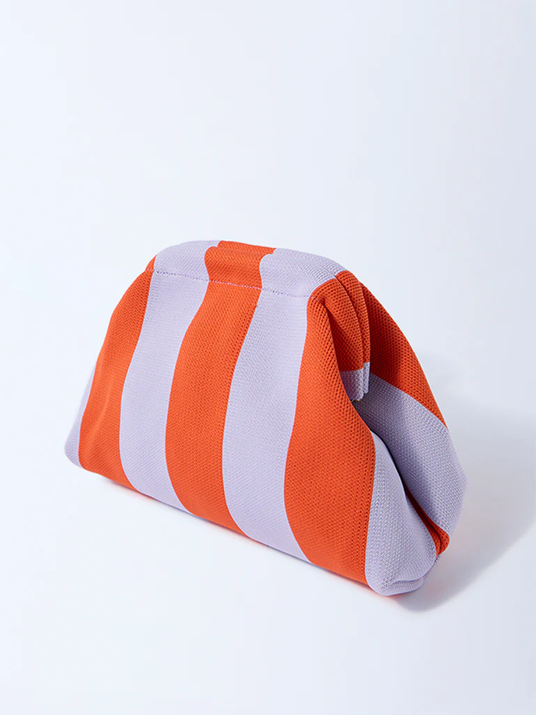 Studiowest Multicolour Stripe Patterned Pouch - Image 2