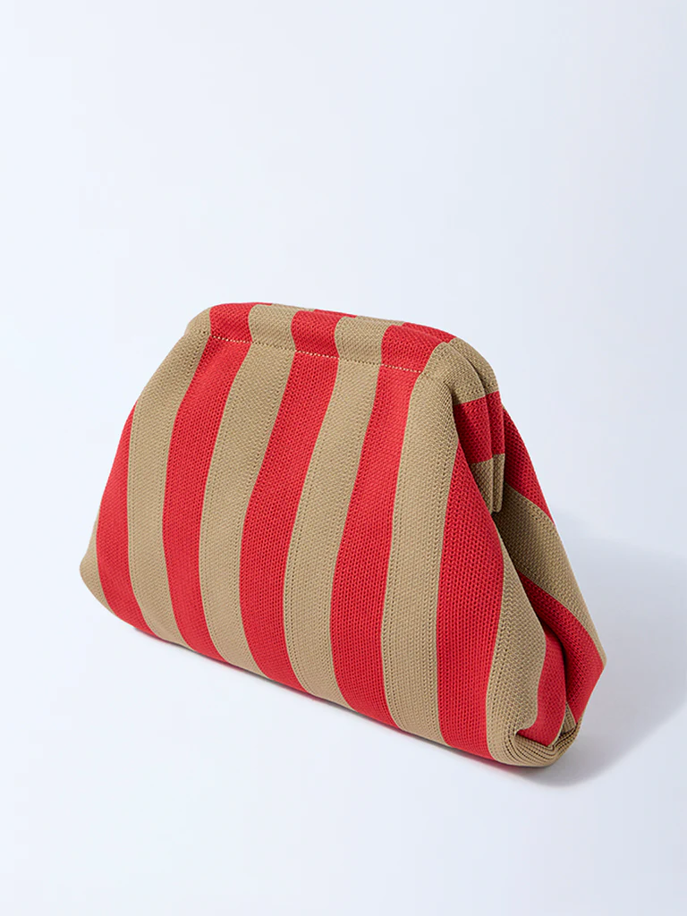 Studiowest Multicolour Striped Pouch - Image 2