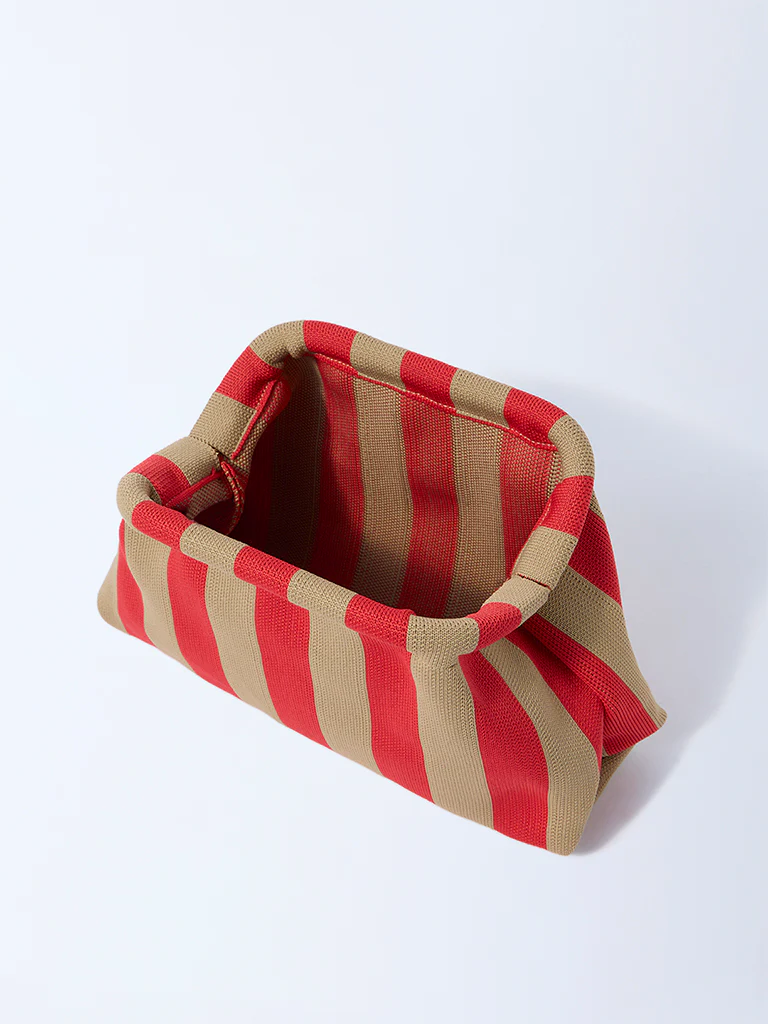 Studiowest Multicolour Striped Pouch - Image 4