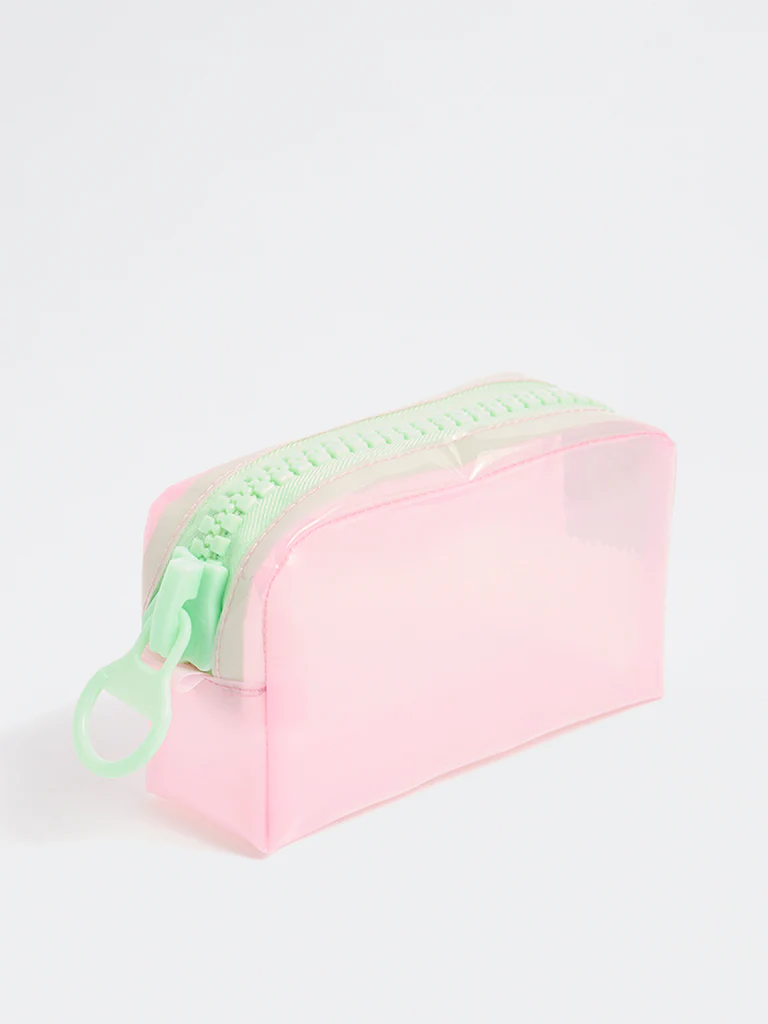 Studiowest Pink Rectangular Jelly Pouch