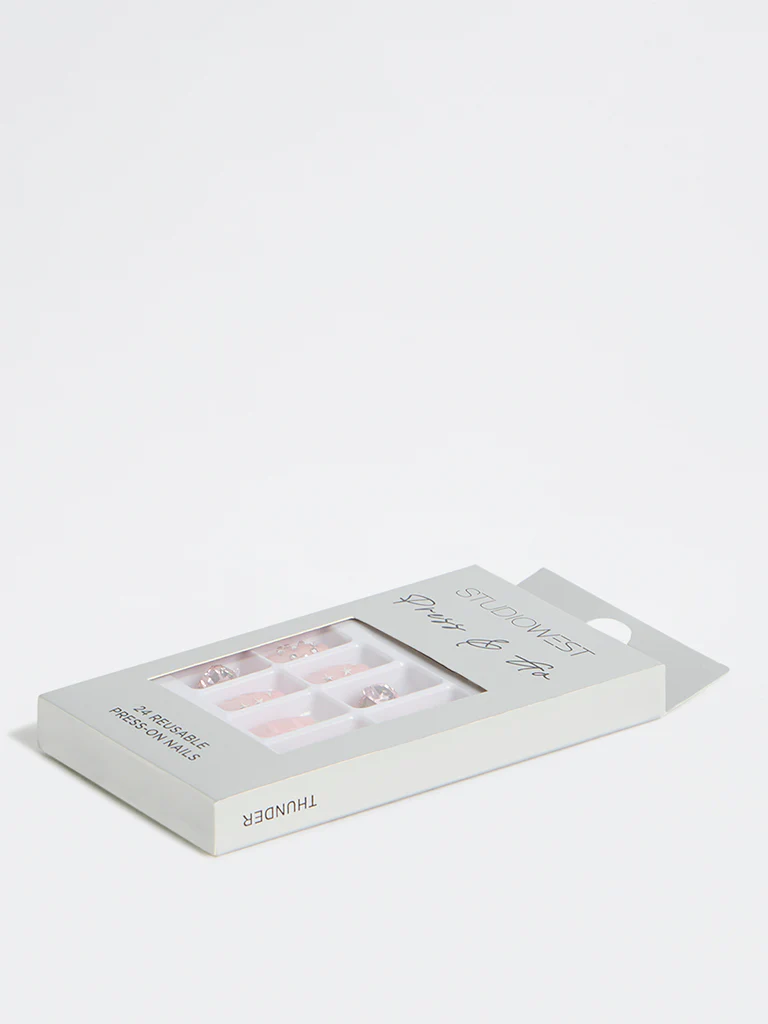Studiowest Pink Thunder Press-On Nail Set - Image 3