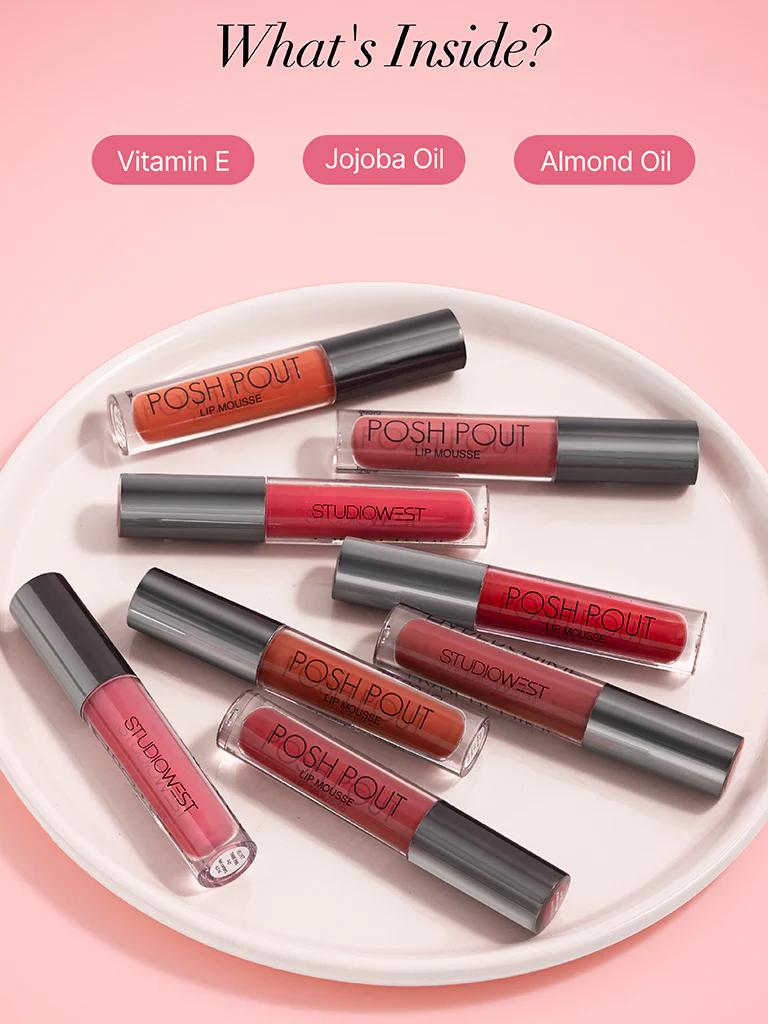 Studiowest Posh Pout Toffee Fix BR-01 Lip Mousse - 4.2 ml - Image 5