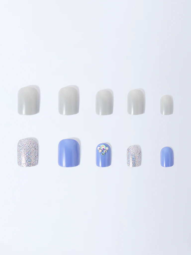 Studiowest Purple Shimmer Press-On Nail Set