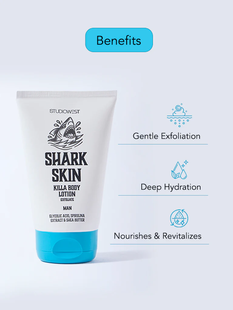 Studiowest Shark Skin Killa Exfoliate Body Lotion - 100 ml - Image 3