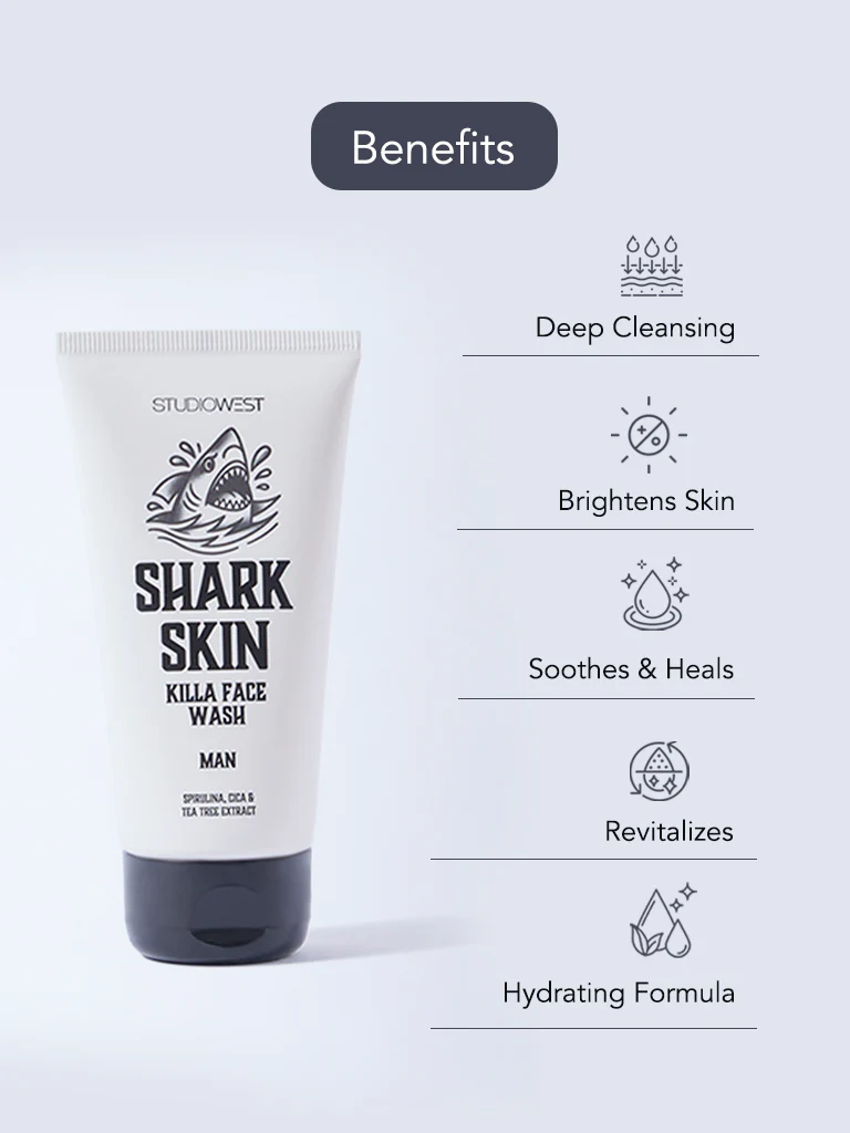 Studiowest Shark Skin Killa Face Wash - 50 gm - Image 3
