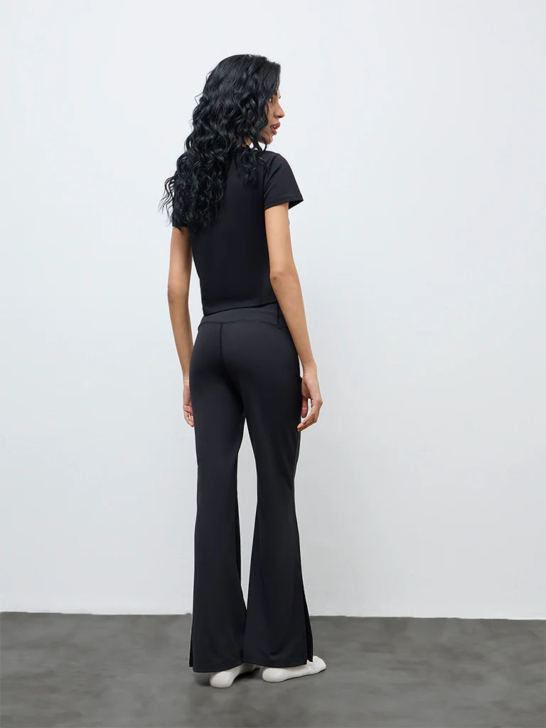 Superstar Black High-Rise Bootcut Pants - Image 4