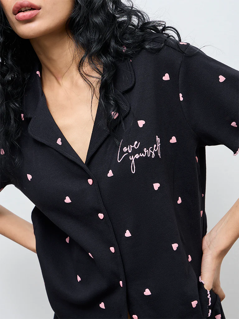 Superstar Black Printed Cotton-Blend Shirt - Image 3